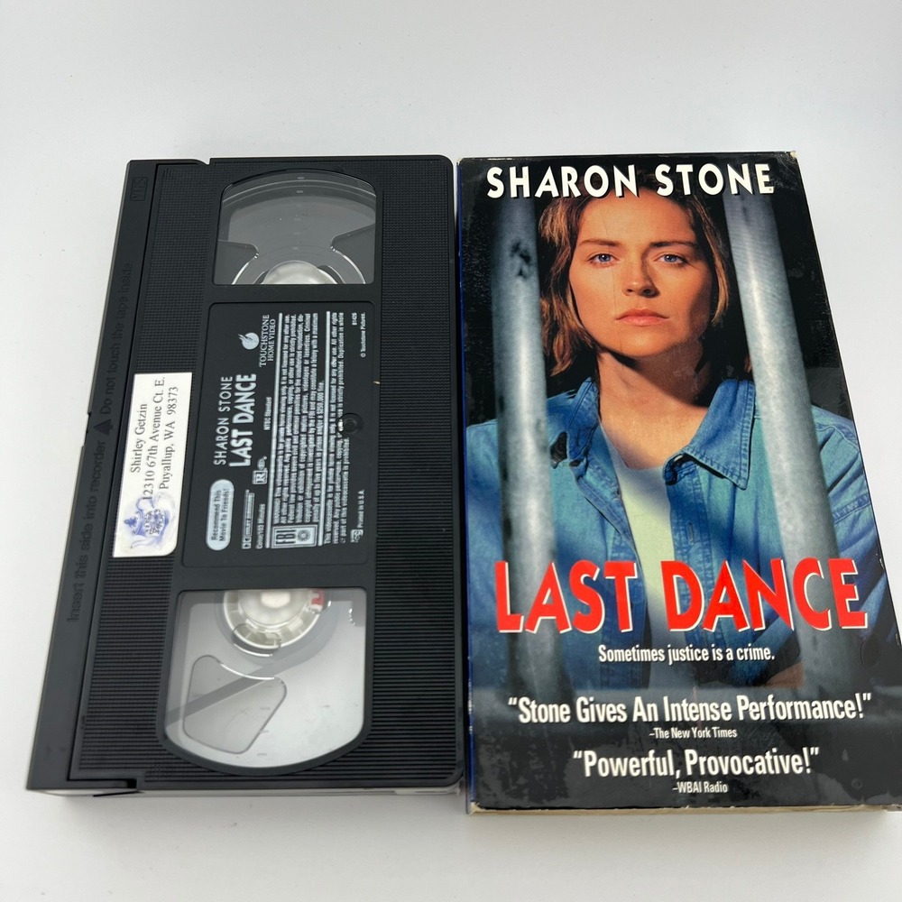 Sharon Stone Last Dance VHS 1996 Touchstone Home Video Thriller Drama